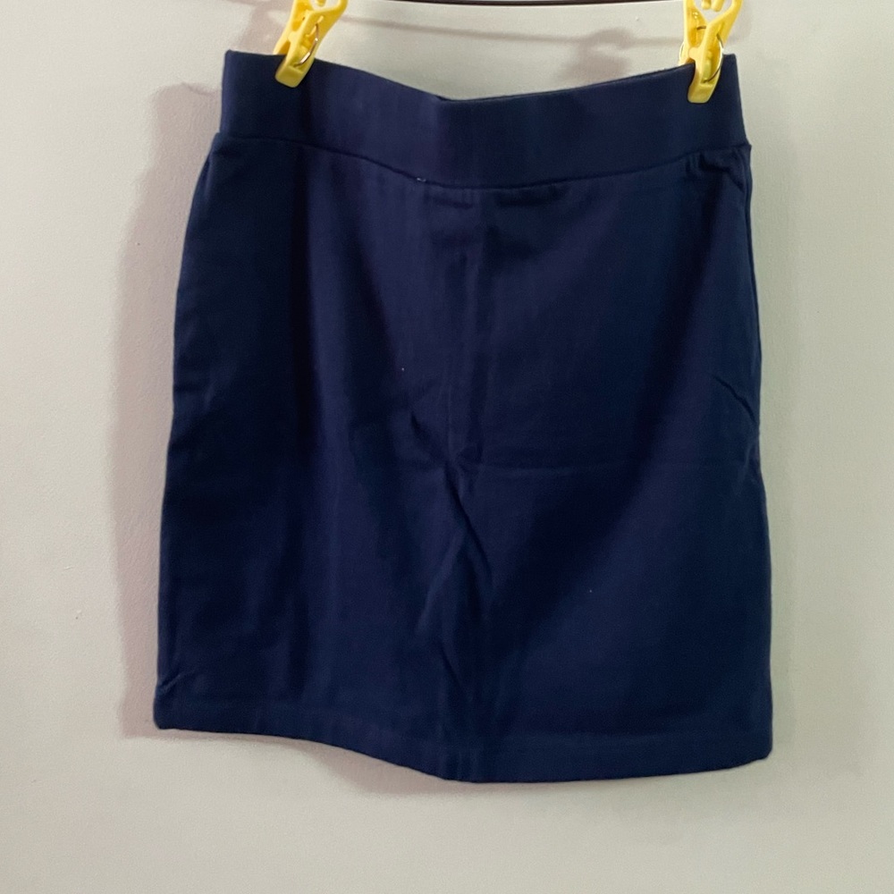 Mid- Waisted Pencil Skirt in Blue